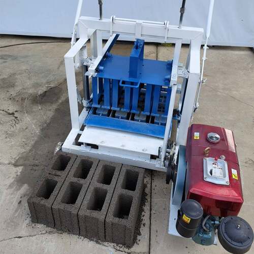 小型移动砖式制QNS机手两块小型水泥空心砖机行式家走用电免烧砖