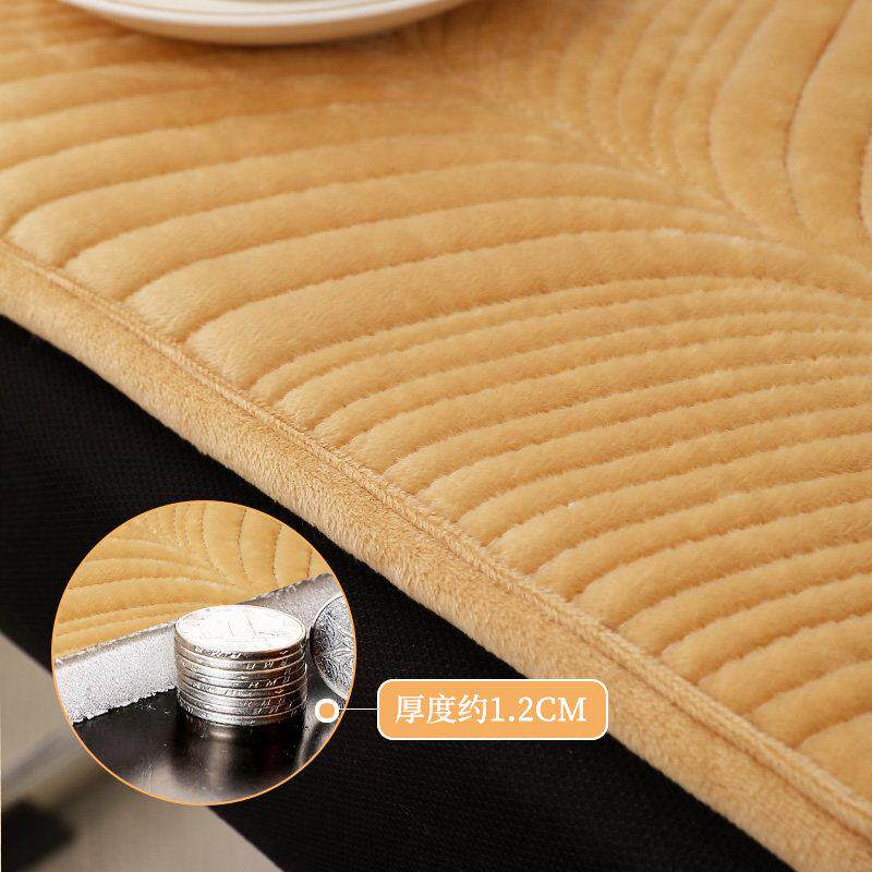 珊瑚绒坐垫冬季加厚保暖办公室久坐椅子垫家用客厅屁垫防滑椅垫冬