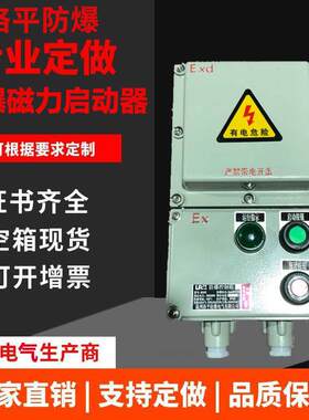 BQC防爆磁力启动器防腐2.2KW电机起动器水泵风机控制配电箱