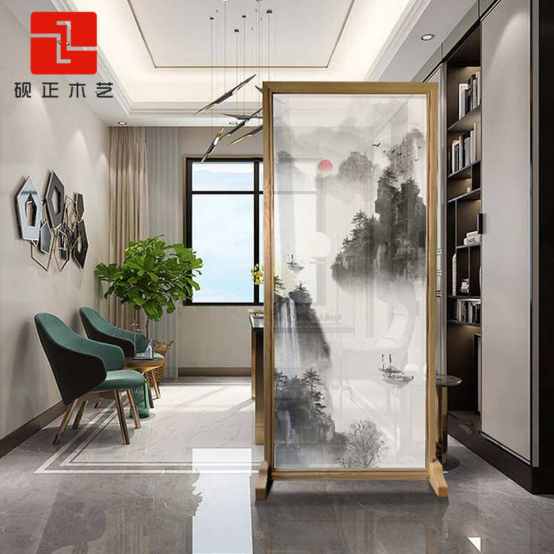 家装屏风尺寸 插屏简定实木中式乌檀极屏风多屏风  厂家直销木