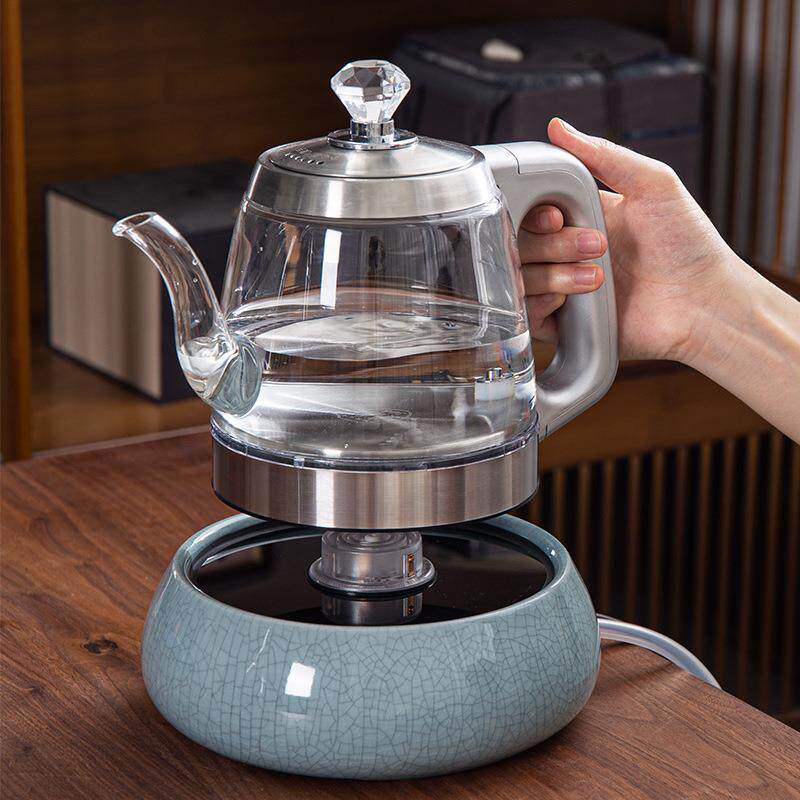 智能水陶瓷泡茶上水电热水壶玻璃煮茶泡器家用茶壶TKX温恒烧壶青