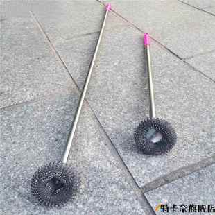 钢丝球刷长柄 加长钢丝刷大号厨房刷 家务多功能不锈钢清洁刷