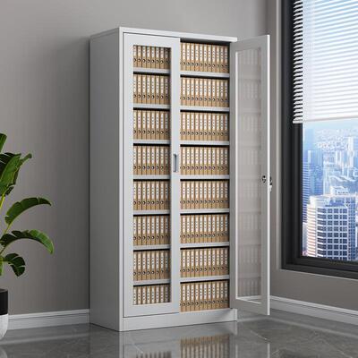 物会AQY计财务凭证柜钢通玻文件资料合同档案柜制公室铁皮储办柜