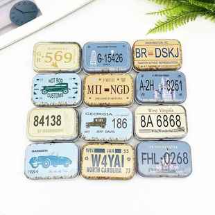 个性连盖小铁盒水彩分装盒男士随身便携70mm手卷烟盒翻盖U盘盒子