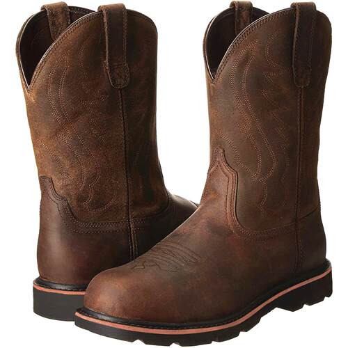 plus size 48 men leather boots Western cowboy boots男马丁靴