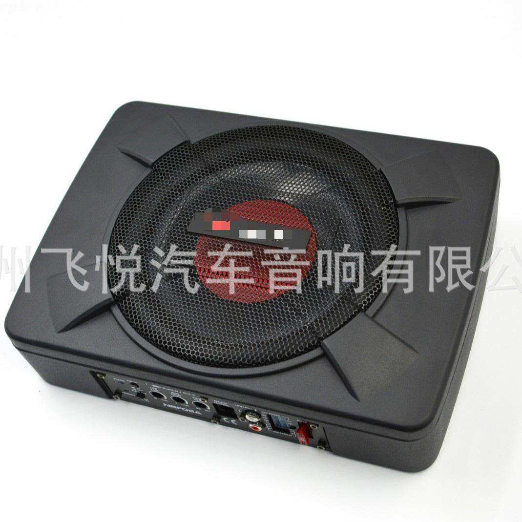 厂家车载音响12v大功率1000w有源8寸汽车超薄炮低音炮NBF08A