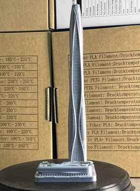 天津周达夫金融中心模型休闲地标建筑装饰定制礼品旅游建筑工艺品