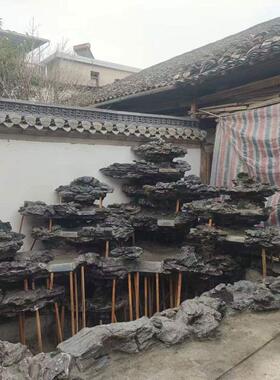 大型花园庭院造景石头上门做鱼缸鱼池景观假山阳台室外装饰
