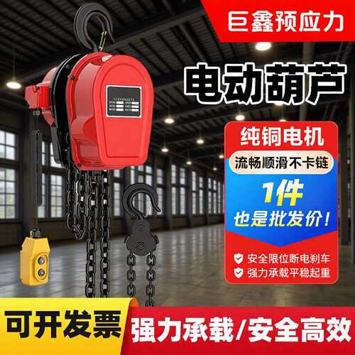 80v/220v1吨2吨吨5吨10吨提升机环链电动葫芦家用倒链群吊葫芦