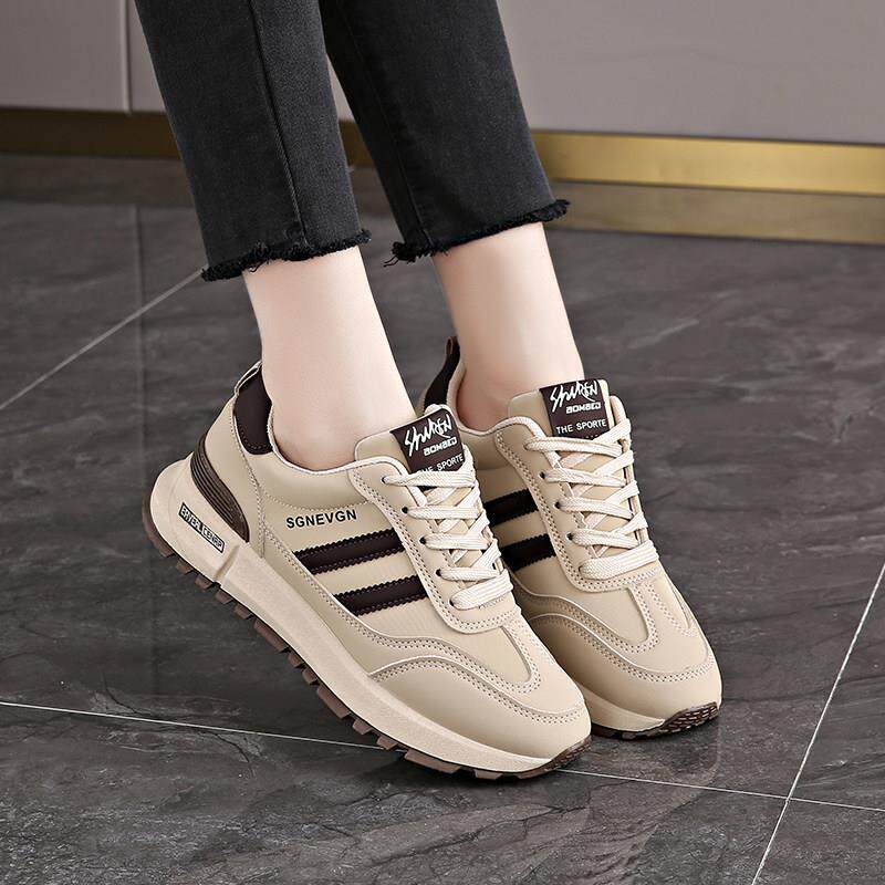 韩国潮牌踩屎感运动鞋女款2025年新款春秋减震跑步轻便软底老爹鞋