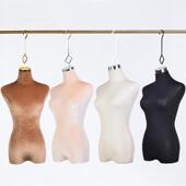 悬挂婚纱女模特悬空展示架道具半身女装 店橱窗吊挂钩假人 吊模服装