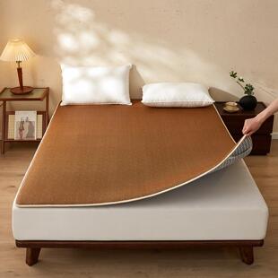 夏季 双地面垫卧双室两 席床垫软垫藤凉席垫子面席学生宿368舍四季