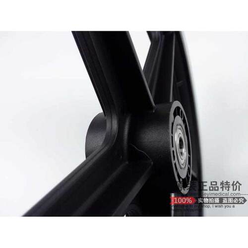 轮椅配件后轮**/寸弹力免充气轮胎手动轮椅车轱辘