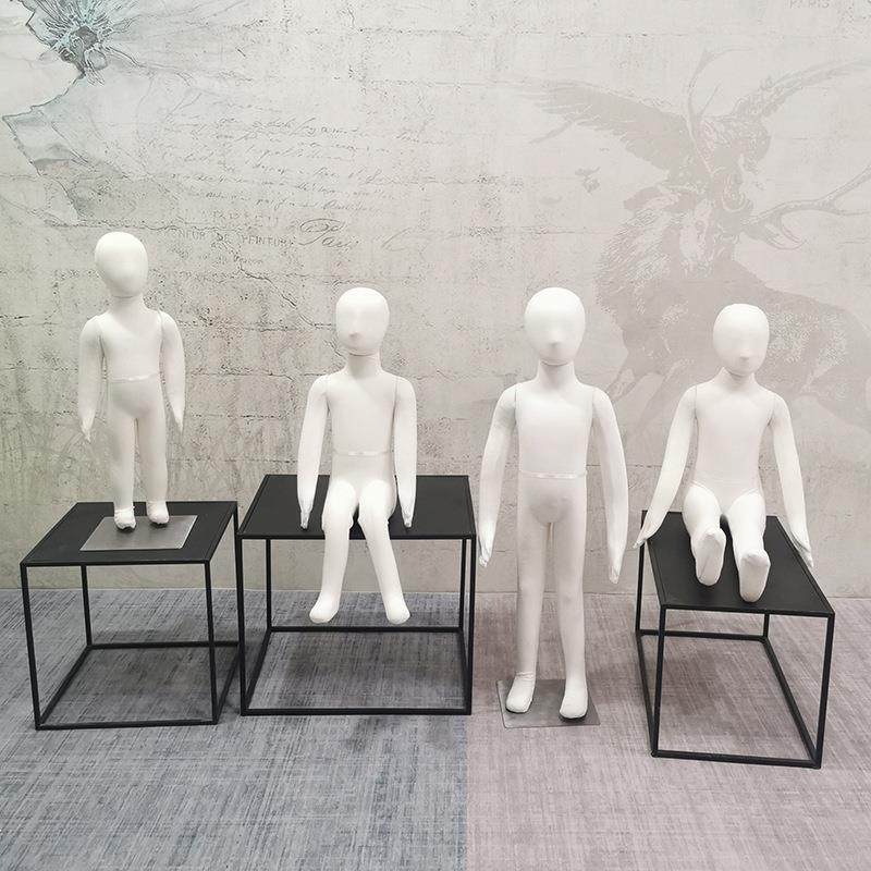 儿童软体全身模特童装店服装陈列展示架可插针婴童人体小孩模特架