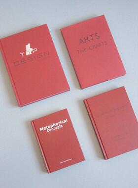 红色温馨现代简约装饰真书饰品样板房样板房售楼处陈列道具书