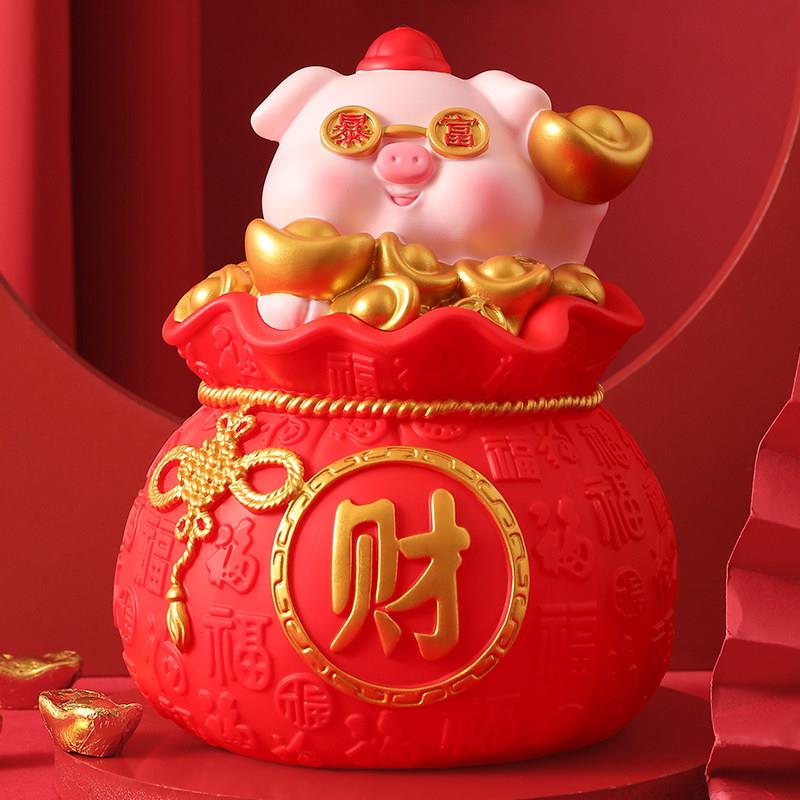 小金猪高级防摔存钱罐2026新款只进不出儿童男生女孩成人款钱蓄罐