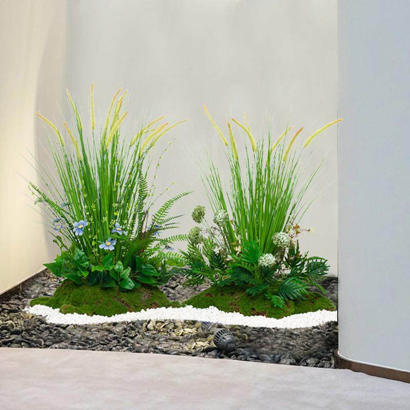 仿真秋色芦苇草植物假花盆栽落地盆景楼梯角落橱窗摄影布造景摆件,家居饰品,仿真花/假花,淘宝优惠券,粉丝福利购,淘宝优惠卷