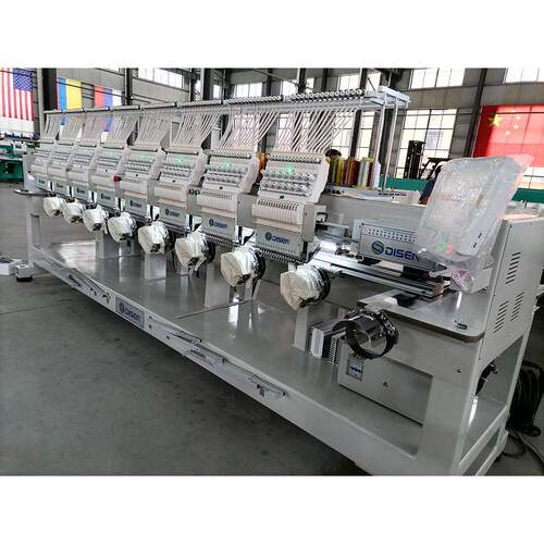 自动多头电脑绣花机帽绣刺绣机computerizedembroiderymachine