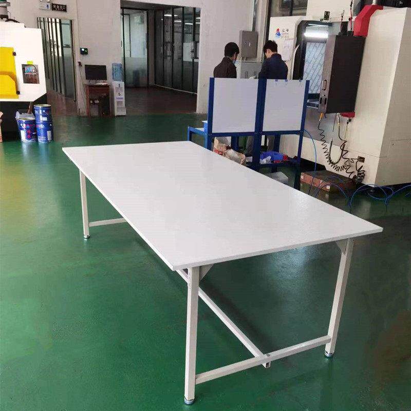 鹏音防静电工作台重型操作台装配生产线裁剪台桌子车间检验打包试验桌盖布