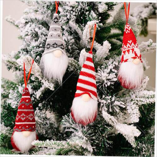 Christmas Forest old man pendant no face doll pendant圣诞
