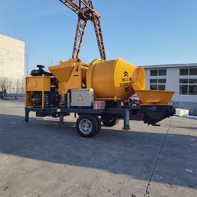 concrete mixer with pump JBS40R搅拌拖泵 mixer 混凝土搅拌地泵