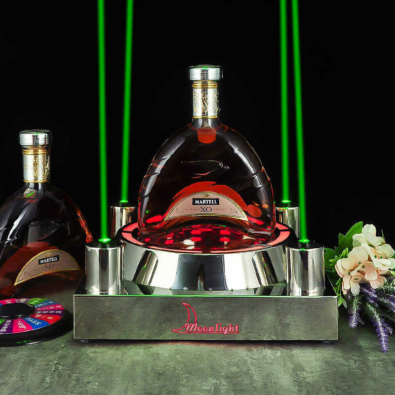 骏捷 发光洋酒座XO香槟红酒葡萄酒架子LED酒吧KTV夜店用品道具