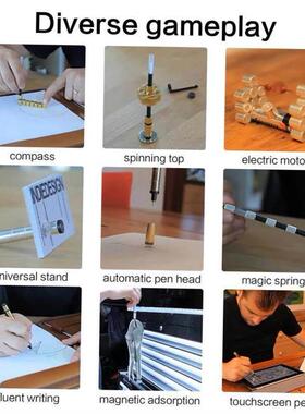 Magnetic Metal Fidget Pen Toys Multifunctional Gift Deformab