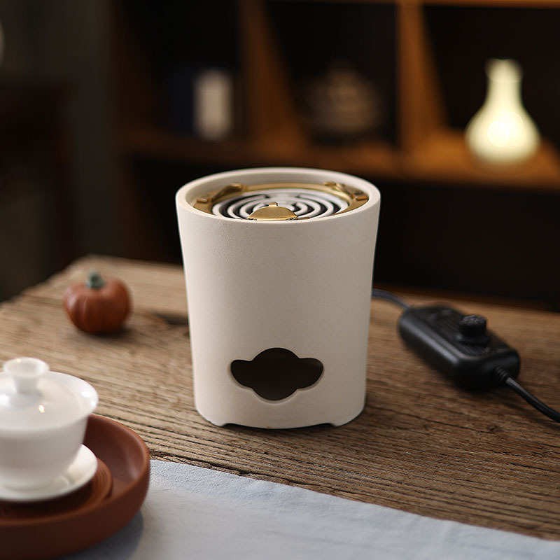 潮汕白泥炭炉功夫茶具陶炉家用电炉丝茶炉户外碳炉火炭烧水煮茶炉