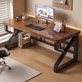 电脑桌实木台式 书桌学生学习桌卧室家用办公桌小户型简易电竞桌子