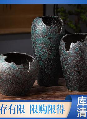 花盆陶瓷创意个性大号特大号缺口复古家用阳台法师多肉陶罐花瓶