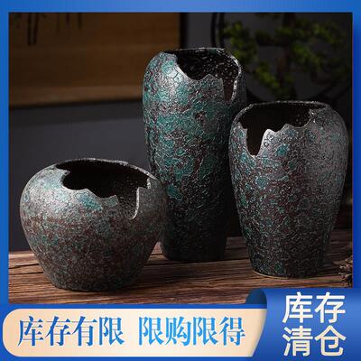 花盆陶瓷创意个性大号特大号缺口复古家用阳台法师多肉陶罐花瓶