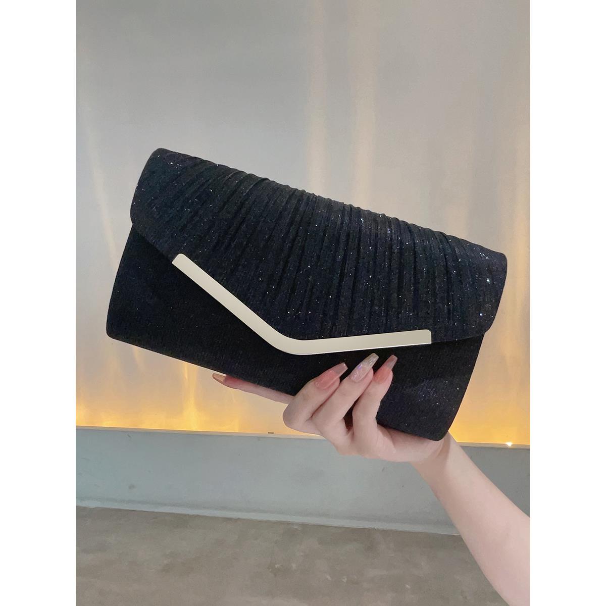 潮牌韩版时尚信封包晚宴礼服手拿包妈妈款婚礼旗袍包包女单肩包