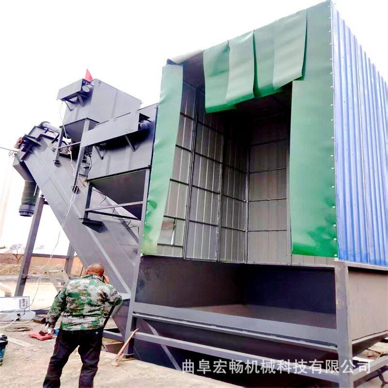 火车站码头集装箱拆箱卸灰机水泥粉平库卸车机固定式拆箱卸灰