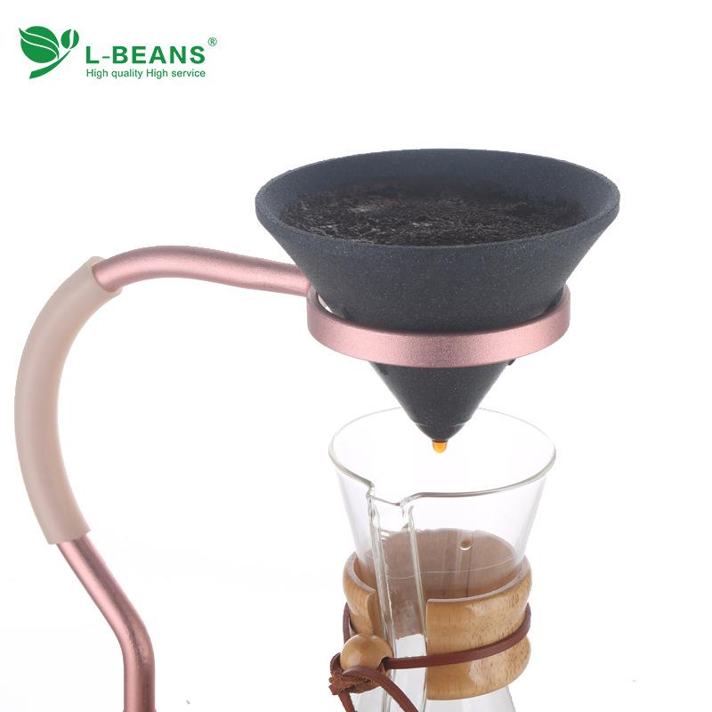 咖啡无孔过滤器陶瓷茶滤氧化铝矿石茶具茶漏红酒醒酒煮咖啡过滤器