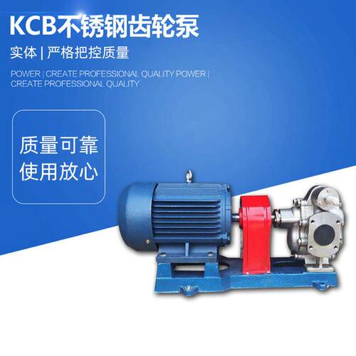 不锈钢齿轮泵抽油泵KCB135/200耐腐蚀增压泵大流量润滑油齿轮泵