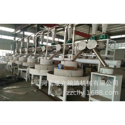 商丘全自动石磨磨面机全自动上料电动石磨面粉机家用石磨面粉机