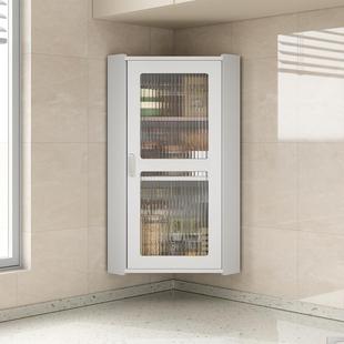 厨房置物架收纳柜调料调味品多功能储物小壁柜角落壁挂吊柜免打孔