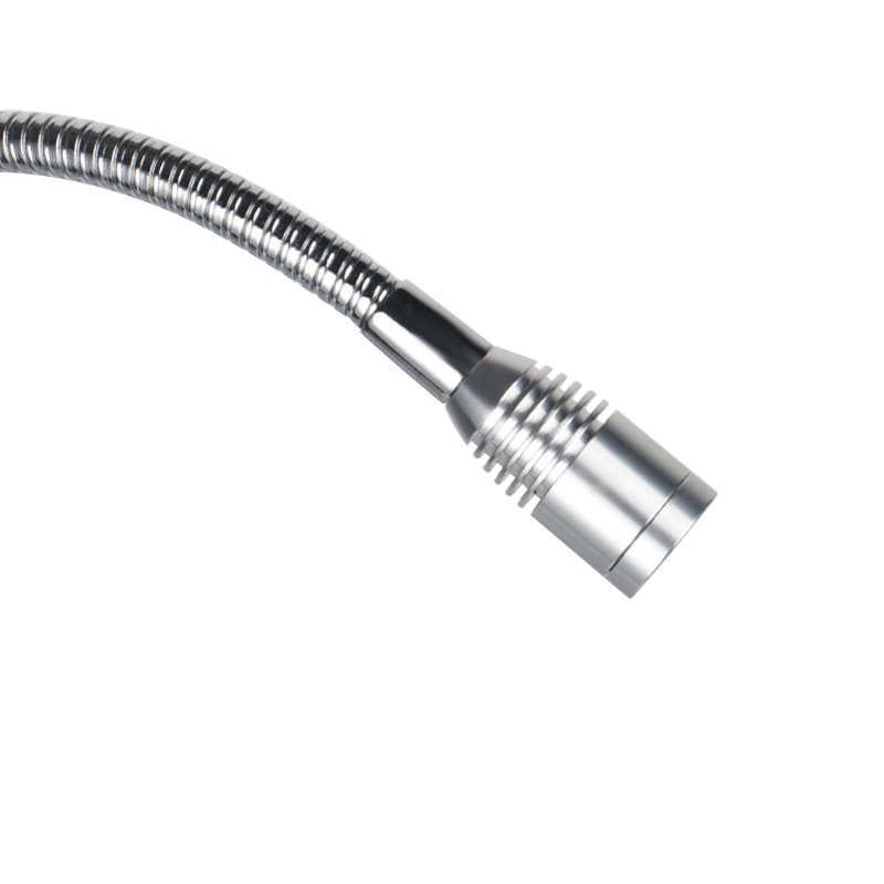 九家 鹅颈灯高档LED机床工作灯 3W12V24V超细灯头 银色 黑色