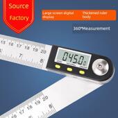 源头工厂电子数显角度尺角尺木工量角器精度高角度测量仪尺子