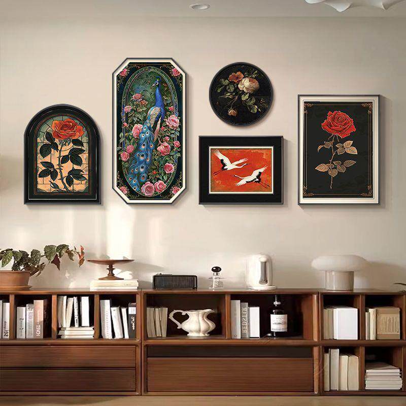 法式客厅装饰画,欧式客厅装饰画,床头装饰画,中古风客厅装饰画