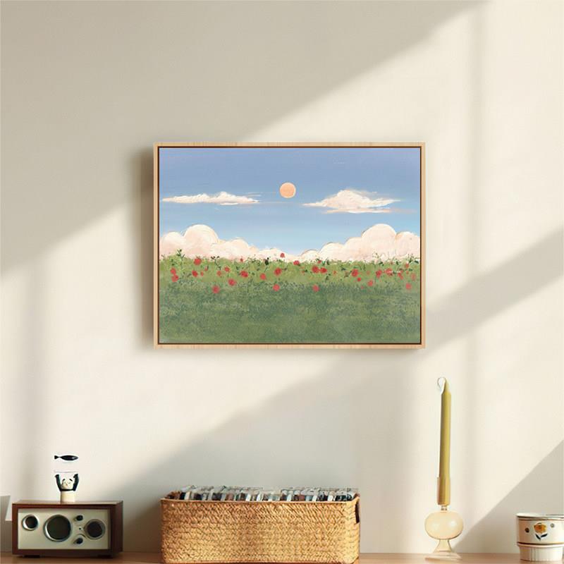 现代简表盒装饰画风景客厅卧室餐厅餐桌墙挡镂空挂画壁画