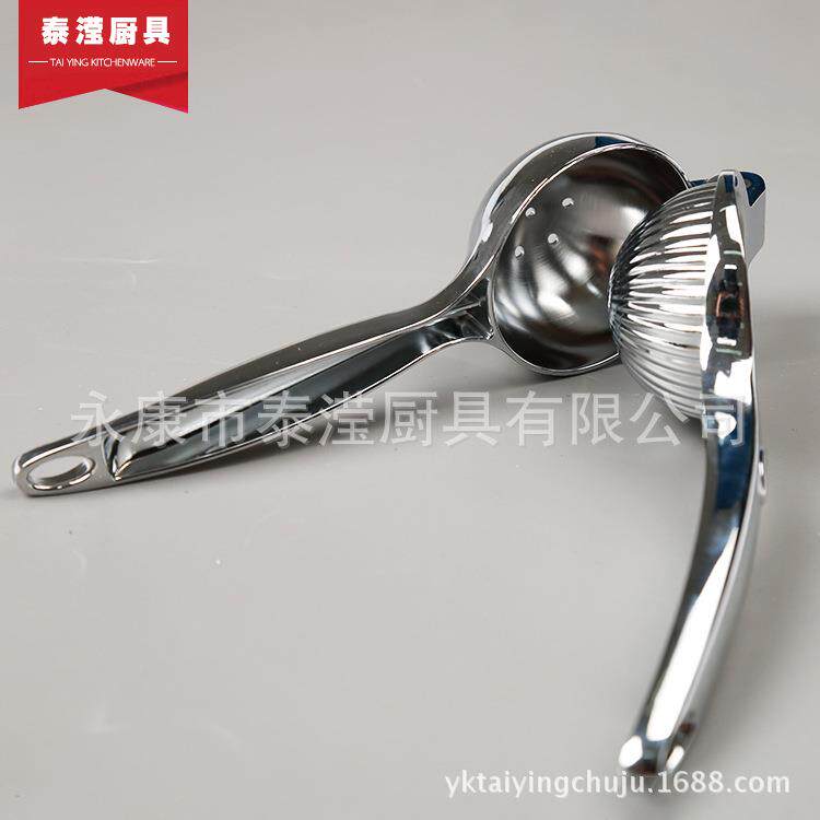 新款直销柠檬夹家用压汁柠檬夹 标准大号锌合金手动榨汁柠檬夹