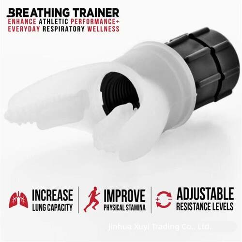Portable lung capacity abdominal breathing trainer