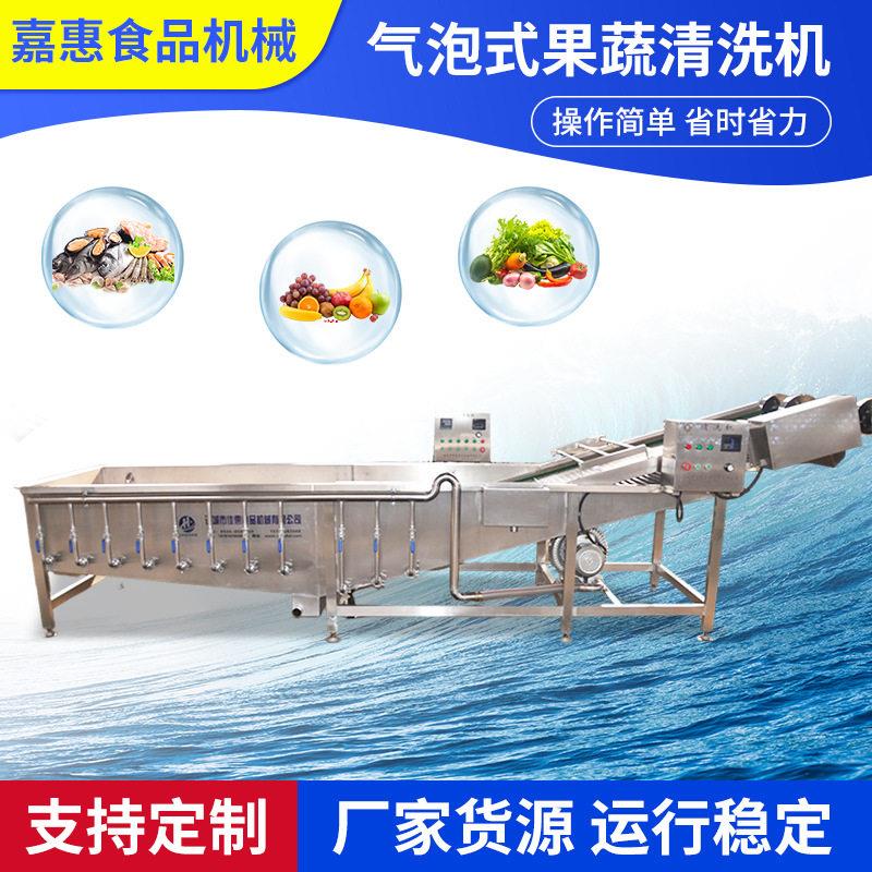 气泡式果蔬清洗机海带海菜海产品气泡清洗设备辣椒西兰花加工设备