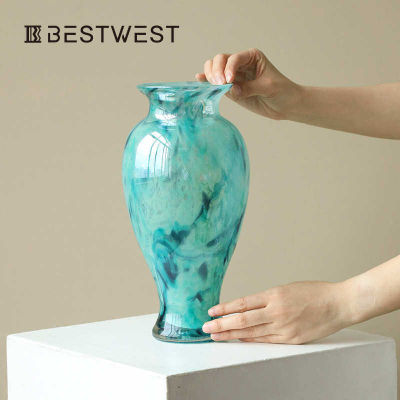 花瓶玻璃中古摆件轻奢高级感水养插花复古茶桌精致新家好看简约风,家居饰品,花瓶,淘宝优惠券,粉丝福利购,淘宝优惠卷