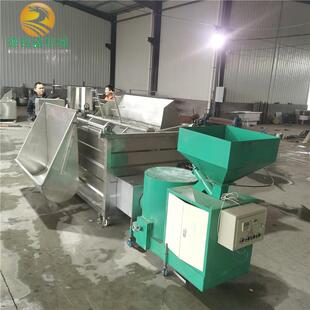 芙蓉油水分离臭豆腐油炸机油豆腐油炸机烧生物颗粒豆泡油炸锅