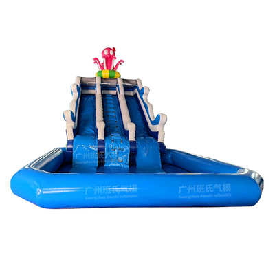 充气城堡水滑梯户外大型儿童乐园滑梯户外摆摊游乐场小型充气水池