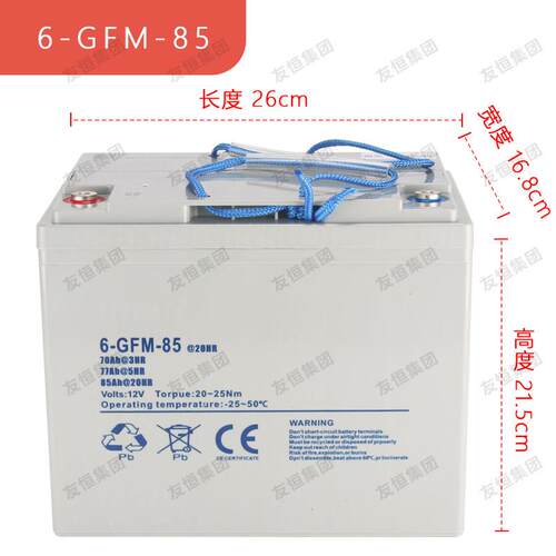 6-GFM-85 中力合力天能小金刚液压升降搬运车电动叉车电瓶蓄电池