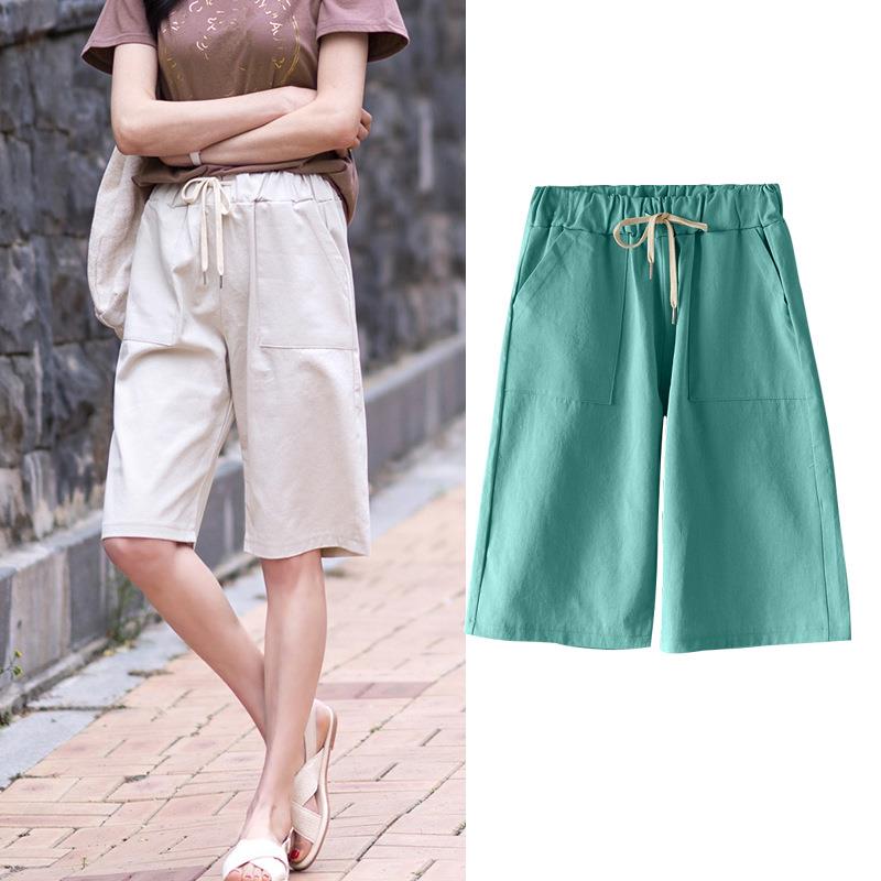 mujer de pantalones camo pants solid ladies pants cropped