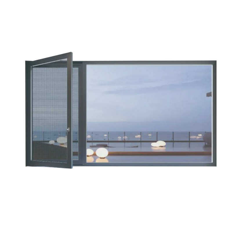 玻璃封平开窗定制断桥铝合金阳台系统高端隔音铝落地门窗窗户室内